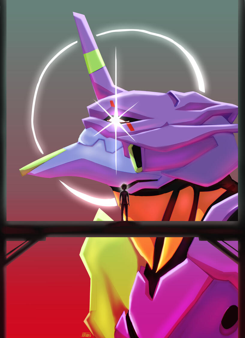 Poster Illustration based on Neon Genesis Evangelion, 2025