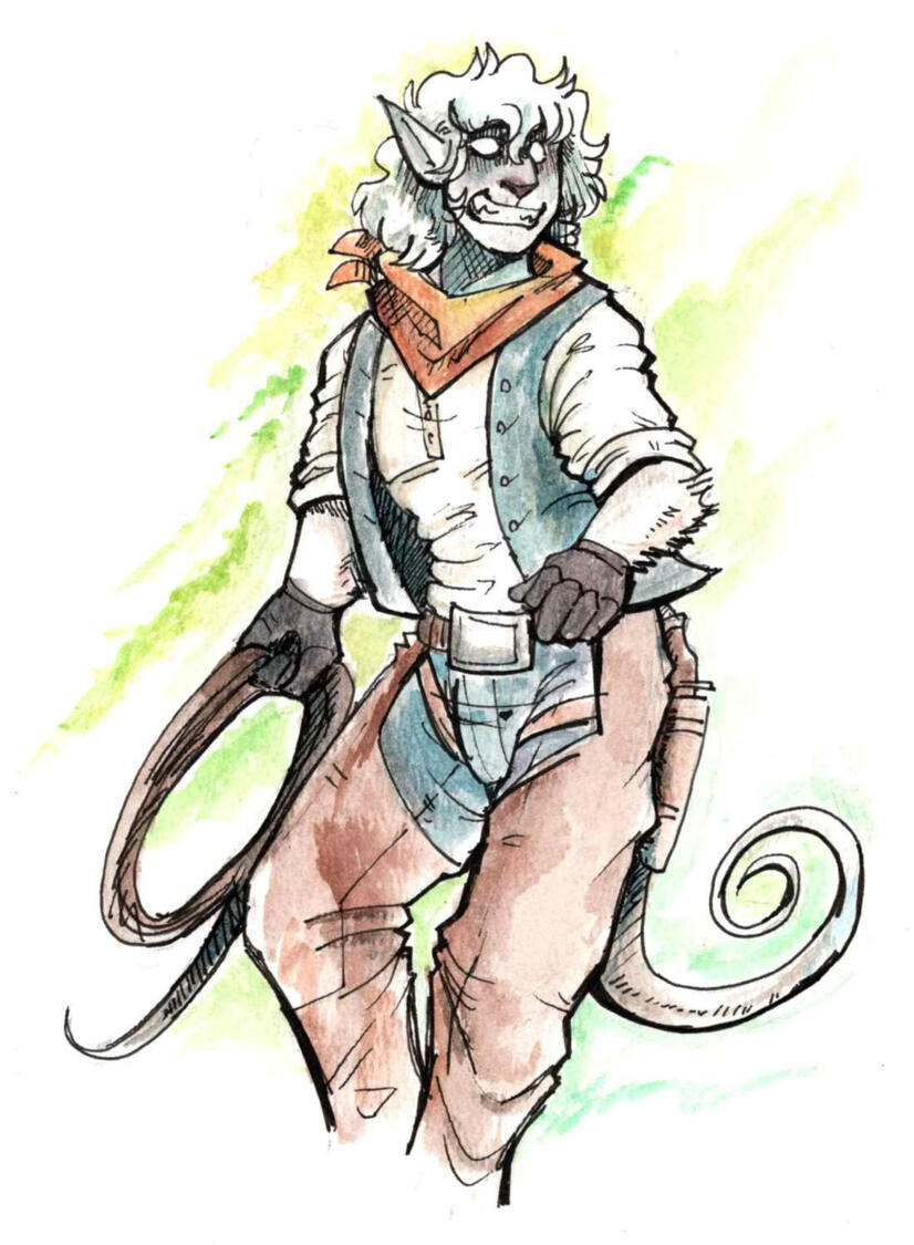 Hell's Horizon: Chimera Ranger Watercolor Illustration, 2025